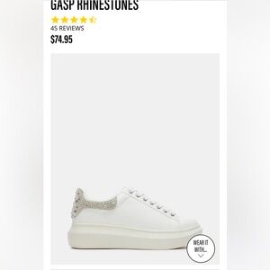 Steve Madden Gasp Rhinestone Sneakers